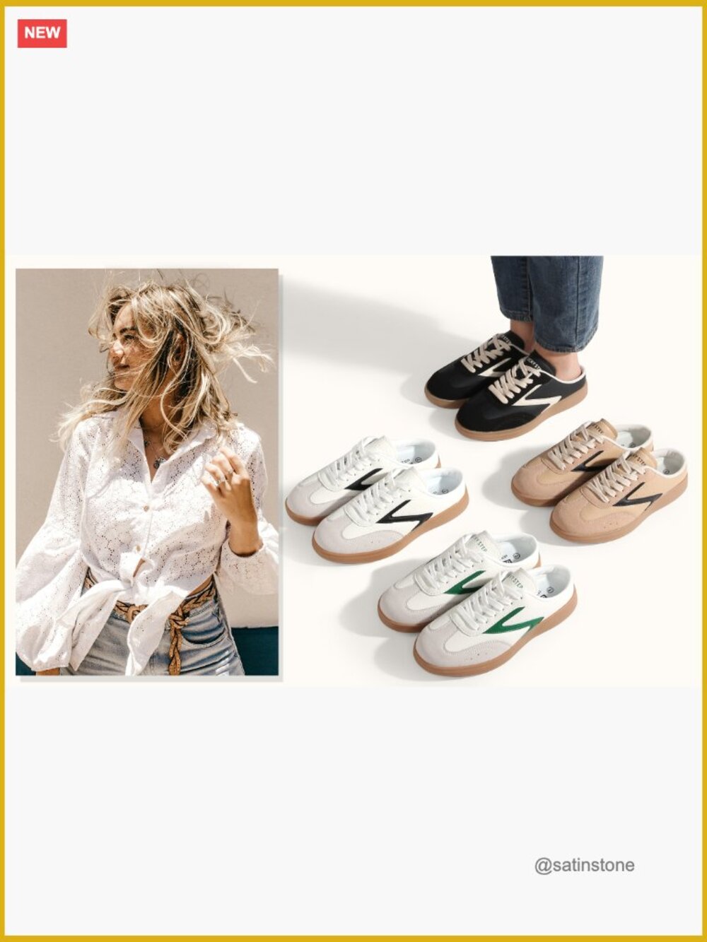 Slip On Mule Sneakers with Removable Cushion Insole - Non-Slip Outsole - Picture 7 of 7